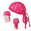 Bandanas Durag Womens Cotton Headscarf Bandana Snabbtorkning Justerbar Muslimturbo Pirate Hat Hair Borttagning Hat Outdoor Sports Bike Hot Selling 240426