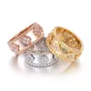 Anello di design anelli di lusso per donne anelli semplici anelli di diamanti oro oro anello 6 7 8 9 designer geliziali gioielli abbinati coppie anello di tendenza