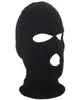 Vollständige Gesichtsbedeckung 3 Löcher Balaclava Strickhut Winter Stretch Schnee Maske Beanie Hutkappe winddurchdringliche warme atmungsaktive Masken für das Fahren ft857540441