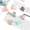 Hair Clips Barrettes 1.18-inch acetate mini hair clip suitable for women high-end crab shaped head mounted