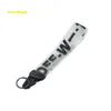 Keychains Lanyards Mode -Offs -Buchstaben Keychain White Luxury Schlüsselbund Schlüsselkette transparent Gummi -Gelee Buchstaben Print Männer Frauen Leinwand Keychain Kamera Anhänger 942