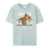 Herren-T-Shirts umarmen die US-Dollar Teddy bedruckte T-Shirt Herren Street Lose lässige Kurzschläger Sommer atmungsaktiv
