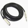 Microfoons BoCara 1/4''jack 6,5 mm mannelijk naar XLR vrouwelijke microfoon mono kabelfolie+gevlochten afgeschermde 1,8 m 3m 5m 10m