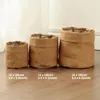 Storage Bags Waterproof Kraft Paper Bag Flowers Pots Holder Multifunction Home Reuseable Plant Pot Decoration Accessories