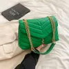 Partihandel damdesigner Purses Luxury Brand Bags Handväskor för kvinnor Candy PVC PU Single Chains Korean Fashion Female Lace-Up