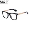 Zonnebrillen 2023 Mode Nieuw product Dames vierkante zonnebril Anti Blue Light Materiaal Metaalglazen frame Heren Business Office Glassesxw