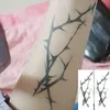 00d8 Tattoo Transferir impermeabilizando el tatuaje temporal temporal pegatina de la rama del árbol negro tatuaje falso tatuaje del brazo del cuerpo del cuerpo para mujeres hombres 240427
