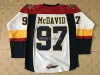 Hockey Edmonton 97 Connor McDavid Oilers Ice Hockey Jersey Mens Brodery Stitched Anpassa valfritt nummer och namn