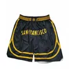 Stephen Curry zszyty po prostu Don Basketball Shorts