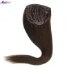 Toppers Maxine 100% Remy Human Hair Brown Dark 4# Toppers Piezas de cabello humano de Toppers para mujeres con una pala de cabello en toppers