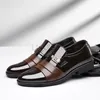 Casual Shoes Men Leather Black PU Formal Oxford Wear Business Leisure Office Work Wedding Plus Size 38-48