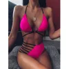 Conjunto vigorhely sexy cintura alta moda de banho feminino biquíni conjunto 2023 Halter swimsuit feminino bilássico bisquiníssimo maiô