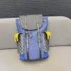 Projektant plecak Christopher Rucksack Man ramię klasyczne litera komputerowa torebka Patchwork szkolne Podróżowe plecaki -24