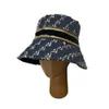 Bucket Hat Designer Everyday Versatile Classic Fashion Presbyopic Letter Trend Cool Korean Casual Seaside Sunshade Large Brim Hat (B0076)