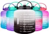 Nuevas botellas de agua de galón de brochón de plástico para 25L 378L con paja BPA Sport Fitness Tourism Tourism Gym Jugs Teléfono Stand SXJUL51493316494265
