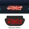 Tattoo -overdracht Accepteren Aangepast voor Tesla Model Y Auto Hoog gemonteerde rem Acryl Projection Board Decal Top Tail Light Emblem Stickers 240427