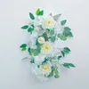 Dekorative Blumen Party Hochzeit DIY Blumenwand Arrangement versorgt Seidenhordera Rose künstliche Blumenreihe Ehe Heirat Hintergrund