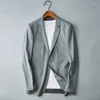 Men's Suits Spring 2024 Suit Fashion Handsome Business Korean Version Thin Banquet Solid Color Casual Jacket Acetate M-4XL