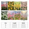 Tapestries Bloem geprinte muur Tapestry Ins -stijl Wandtapijt Hangdoek Mini Tapestries Hangende decoraties Woonkamer Decoratie