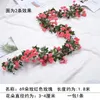 Dekorative Blumen 2,5 m 1,8 m Rose künstliche Blumenrebe für Hochzeit Girlande weiß rosa Hauszimmer Dekoration Seide Han