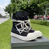 black white booties luxury Casual shoe Sneaker boot Lace Up men Designer shoes winter Boots High top loafers women breathable canvas leather trainer run shoe