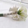 Dekorativa blommor handgjorda livsformer Simulering Bridal Wedding Bouquet Real Touch Artificial Flower Buquets for Home Decor