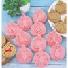 Moulds Christmas Cookie Mold for Backing Cookies 10 Piece Creative Baking Tool Set for Sandwich Biscuit Cutting Sugar Flipping Baking