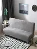 Plyschtyg vikar armlöst bäddsoffa bäddtäcke fällbara sätes slipcover tjockare täcken bänk soffa skydd elastisk futon vinter 211027297512635