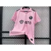 Soccer Jerseys Mens Tracksuits 2324 Mia m International Mex Jersey Size 10 New Printed Football Jersey Set for Mens Pink Ratio s Training