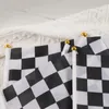 Party Decoration 20st Racing Banner Black White Checkered Hand Flag Car Theme for Kids Boy Birthday Supply