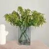 Decorative Flowers 3 Forks White Wisteria Fruit Bouquet Wedding Home Decor Accessories For Fake Floristics Vases Road Guide Artificial