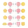 Formar 8st/Set Cookie Cutters Plastic 3D Flower Shape Cartoon Pressoble Biscuit Mold Cookie Stamp Kitchen Baking konditorivaror