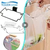 Kitchen Storage Stainless Steel Trash Bag Holder Garbage Rack Cabinets Door Grocery Bags Organizer Towel Hanging