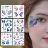 Transfer per tatuare glitter fate ali farfalla ali tatuaggio tatuaggio temporaneo impermeabile e occhi braccio arte arte tatuaggi finti da donna Prodotti 240426