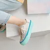 Casual Shoes Summer Small Fresh Thick-soled Canvas Women's College Port Style Board Retro Chic All-match Increased