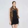 Shawls Leopard Print Women Cotton Linen Balinese Shawl Fashion Scarf Lightweight Comfortable Soft Breathable Minimalist Scarf d240426