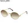 Wholesale Larger 1186111 Metal Sunglasses Exquisite Both men and women Adumbral Glasses UV40 Lens Size 55-22-140mm silver 18K gold frame Eyewear Round Eyeglasses