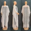 Ethnic Clothing Elegant African Dresses For Women Traditional Dashiki Lace Boubou Wedding Evening Gown White Muslim Kaftan Dress Africa