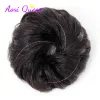 Chignon comme Donut raide Chignon Coiffe de cheveux synthétique ombre élastique Chignon Fluffy Srunchies Hair Bun pour femmes