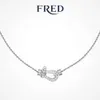 Designer Swarovskis Jewelry High Version Fredl New Classic Horseshoe Necklace Womens Rose Gold Full Diamond Collection