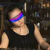 Güneş Gözlüğü Bluetooth Luminous Glasses Elektronik LED sahne Partiler İçin Kullanılan Tatiller Çubuklar Tatil Performansları Aydınlatma Vizör Fütüristik Glassesxw