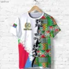 Herren-T-Shirts benutzerdefinierter Name Eritrea Afrikanische Flagge Stammes Vintage Tattoo Harajuku 3Dprint Sommer Vintage Casual T-Shirt Kurzarm T-Shirt X2XW