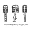 Microphones Microphone Dynamic Vintage Portable Bar Performance Performance KTV Karaokes Mic Mic à domicile Accessoires électriques chanteuse