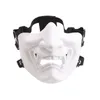 Cyclingdoppen maskeert enge glimlachende spook half gezichtsmasker vorm verstelbare tactische hoofddekselbescherming Halloween kostuums accessoires Dro otqf9
