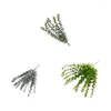 Flores decorativas 10pcs Hastes artificiais Eucalyptus folhas plantas realistas do ramo