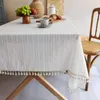 Tableau de table 00028 Petite nappe de coton frais et de lin