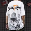 T-shirts voor heren zomer hiphop street heren t-shirt platte print korte mouwen t-shirt harajuku mode top heren casual y2k t-shirtxw