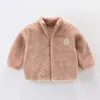 Vestes 1 à 8 ans Veste pour enfants Baby Girls Coats Automn hiver Hiver Soft Coral Velvet Boys Coat