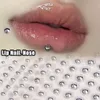 Tattoo Transfer Lip Piercing Eyeshadow Face Diamonds Sticker Inget behov av Piercing Glitter Crystal Temporary Tattoo Sticker 3D Rhinestone Sticker 240427