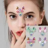 Tatoeages Nieuwe 3D -steentjes voor gezicht festival make -up kristallen stickers op de gezicht Gems Jewels Stickers lijm glitters voor gezicht